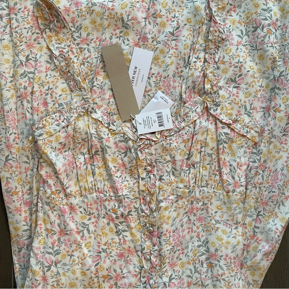 Ever New Whitney Ruffle Midi Sun Dress - Size 6 - ($129)!